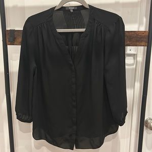 NYDJ M Black Blouse